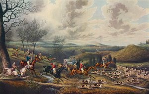 „Chase of the Roebuck: Full Cry”, c1800, 1922 autorstwa Henry Thomas Alken