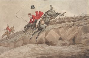 „Robienie rzeczy: i rzecz zrobiona:” wykonanie skoku w dół autorstwa Henry Thomas Alken