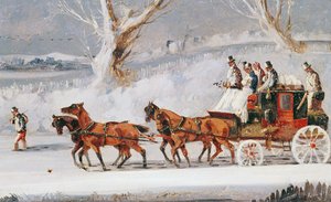 Autobus z Hull do Londynu autorstwa Henry Thomas Alken