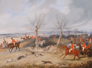 Scena polowania: W pełnym płaczu, ca. 1840. autorstwa Henry Thomas Alken