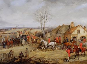 Scena polowania, spotkanie autorstwa Henry Thomas Alken