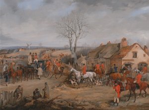 Scena myśliwska: Spotkanie autorstwa Henry Thomas Alken