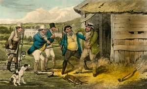 Squire Cheatums Keeper atakuje Mordercę Starego Toma, 1838 autorstwa Henry Thomas Alken