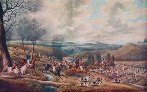 Pogoń za Roebuckiem, 1834 autorstwa Henry Thomas Alken