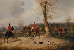 Spotkanie (olej na płótnie) autorstwa Henry Thomas Alken