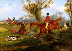 Skok wodny, ok. 1840 autorstwa Henry Thomas Alken