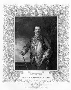 Augustus Keppel, wicehrabia Keppel, 1725-1786, XIX wiek.