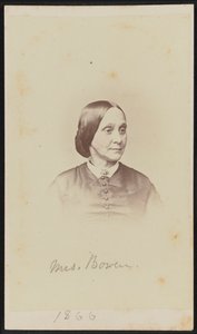 Carte-de-visite portret pani. Bowena, 1866.