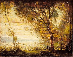 Zachód słońca nad Mystic River, Connecticut