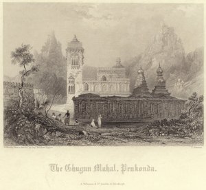 Chukum Mahal w Penukonda autorstwa Henry Warren