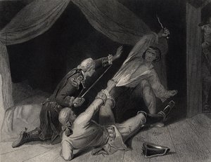 Schwytanie Lorda Edwarda Fitzgeralda za zdradę stanu, grawerowane przez J.Rogers