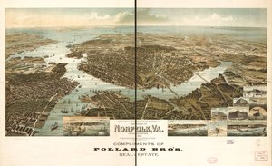 Panorama Norfolk i okolic 1892. autorstwa Henry Wellge