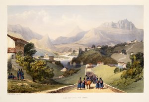 Alza, Renteria i Lezo, ze Szkiców scenerii w baskijskich prowincjach Hiszpanii, z wyborem muzyki narodowej…, wyd. 1838 (grawerowanie ręcznie kolorowane)