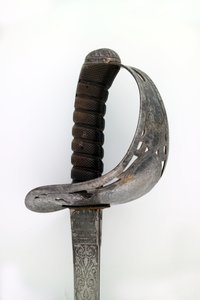 Miecz oficera artylerii należący do kapitana Tyrwhitta Pulmana, artyleria bengalska, 1859