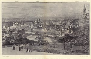 Międzynarodowa Wystawa w Glasgow z lotu ptaka