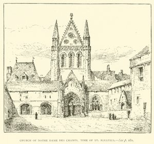 Kościół Notre Dame des Champs, czasy św. Ignacego (rycina) autorstwa Henry William Brewer