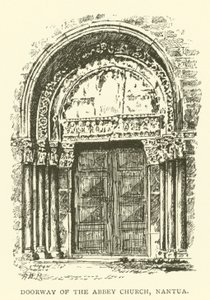 Doorway of the Abbey Church, Nantua (grawerowanie) autorstwa Henry William Brewer