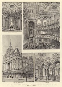 W środę otwarto teatr Mr Beerbohm Tree na Haymarket autorstwa Henry William Brewer