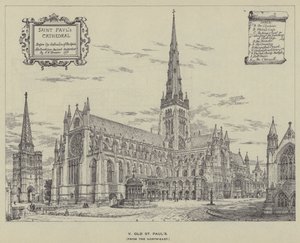 Old St Pauls, z północnego wschodu autorstwa Henry William Brewer