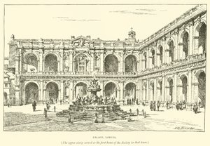 Pałac, Loreto (grafika) autorstwa Henry William Brewer