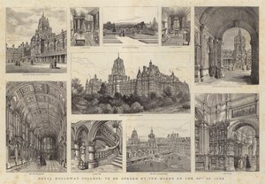 Royal Holloway College, który zostanie otwarty przez królową 30 czerwca