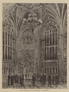 Sala Centralna Izb Parlamentu autorstwa Henry William Brewer