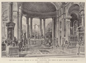 Kościół rzymskokatolicki św. Marii, Moorfields, City, który ma zostać rozebrany autorstwa Henry William Brewer