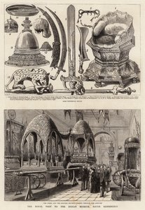 Królewska wizyta w Muzeum Indyjskim w South Kensington autorstwa Henry William Brewer