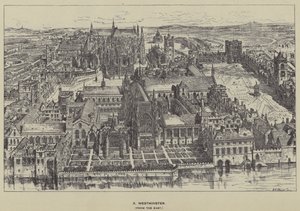 Westminster, ze wschodu autorstwa Henry William Brewer