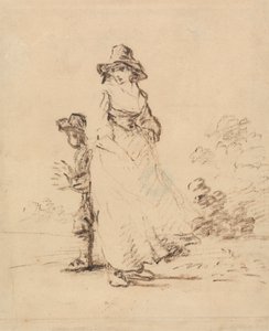 Wiejski chłopak i dziewczyna autorstwa Henry William Bunbury