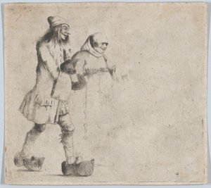 Szczęśliwy chłop i mnich, 1770. autorstwa Henry William Bunbury