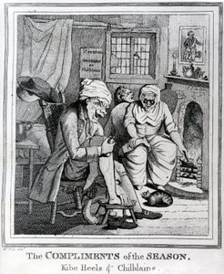Komplementy sezonu, Kibe Heels und Chillblains, c.1785