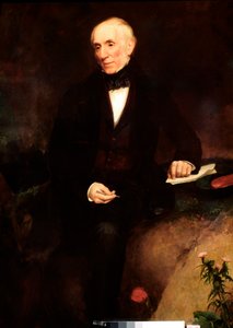 Portrait of William Wordsworth (1770-1850) British Poet Painting by Henry William Pickersgill (1782-1875) XIX-wieczny Londyn, National Portrait Gallery