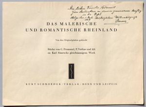 Malownicza i romantyczna Nadrenia, 1928.