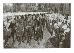 Procesja religijna w Bretanii autorstwa Henry Wolf