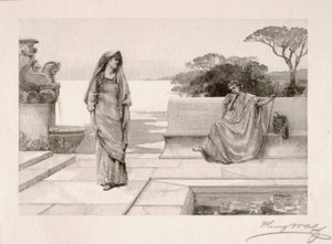 Horace i Lydia autorstwa Henry Wolf