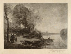 La Riviere a la Tour Lointaine autorstwa Henry Wolf