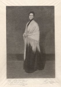 Dama z białym szalem autorstwa Henry Wolf