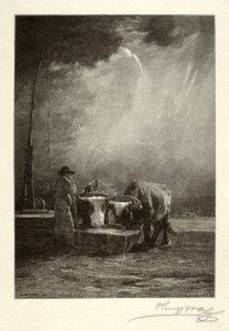 Picie wołów autorstwa Henry Wolf