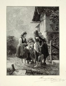 Mały sprzedawca królików autorstwa Henry Wolf