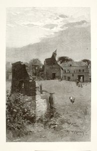 Ruiny Hougomont autorstwa Henry Wolf