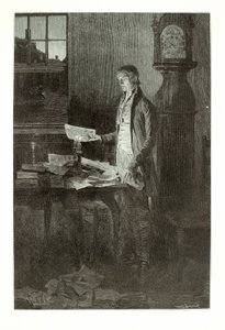 Thomas Jefferson, Pisząc Deklarację Niepodległości autorstwa Henry Wolf