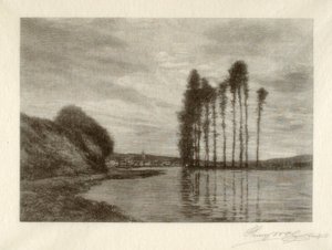 Widok na Sekwanę (Harfa Wiatrów) autorstwa Henry Wolf