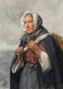 Żona rybka z Newhaven (akwarela) autorstwa Henry Wright Kerr
