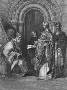 د انګلستان پاچا هینري II په 1155 کې د پوپل بیل وړاندې کوي چې هغه ته یې اجازه ورکړه چې د آیرلینډ پولي اشغال کړي، حکومت وکړي او حاکم کړي.