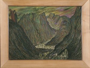 Dante et Virgile aux enfers - Dante i Wergiliusz w Piekle: Procesja potępionych w złotych ołowianych sutannach ... (pastel) autorstwa Henry De Groux