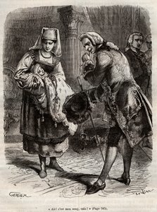 Narodziny Louise Auguste, księżnej Augustenborga (grafika) autorstwa Henry de Kock