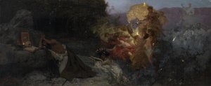 Kuszenie św. Hieronima autorstwa Henryk Siemiradzki