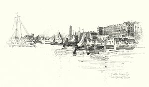 Adelphi Terrace, Londyn autorstwa Herbert (after) Railton