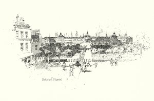 Szpital Betlejem, Londyn (lito) autorstwa Herbert (after) Railton